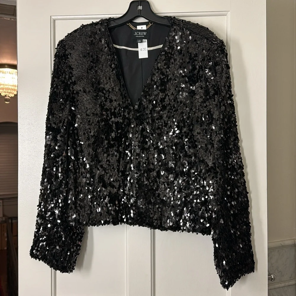 J.Crew Collection sequin lady jacket BV212